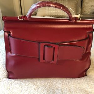 Vivica Burgundy Satchel | OS